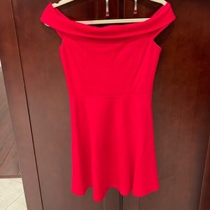 Lulu’s Red off the shoulders dress, size small